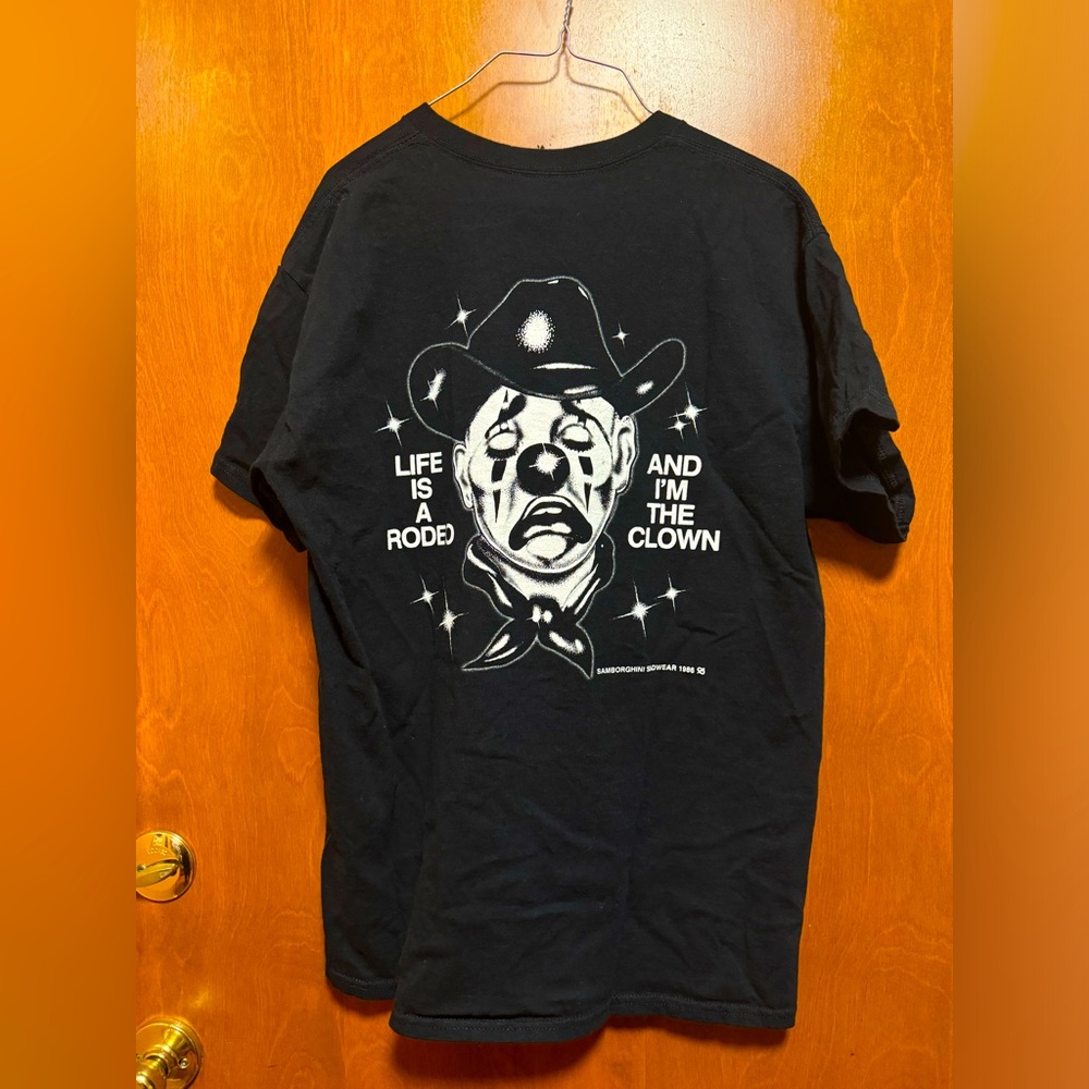Samborghini Life Is A Rodeo T-shirt Men’s Black Size Large